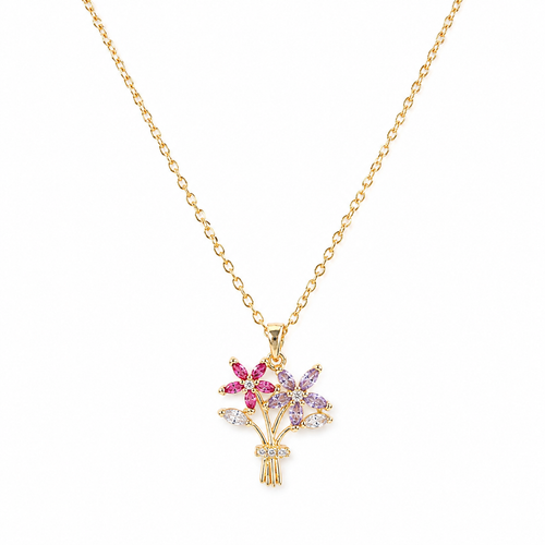 Flower Bouquet Necklace