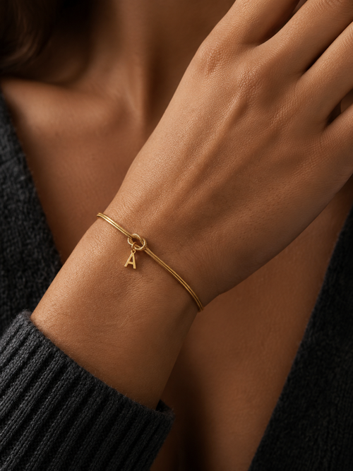 Forever Entwined Initial Bracelet