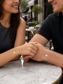 Matching Initial Heart Bracelet