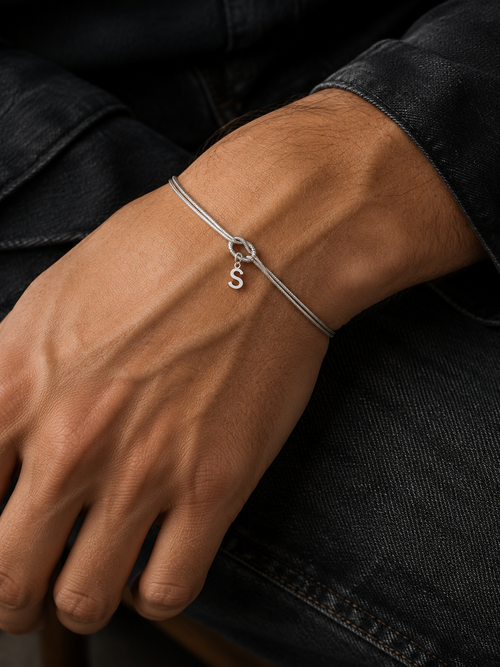 Forever Entwined Initial Bracelet