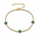 Floral Tennis Bracelet
