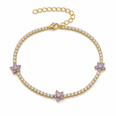 Floral Tennis Bracelet