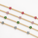 Floral Tennis Bracelet