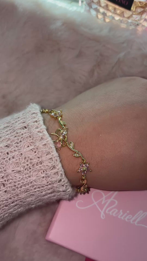Crystal Bow Bracelet