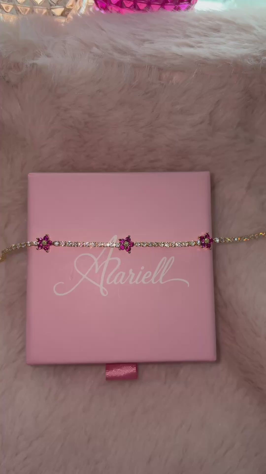 Floral Tennis Bracelet